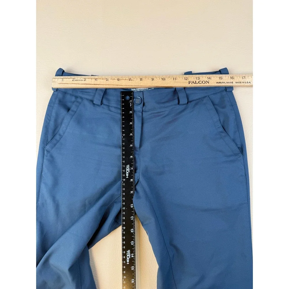 Nike 6 Golf Pants Blue Tour Performance Dri-FIT Cropped Trousers Polyester